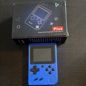Blue Handheld Gaming Console